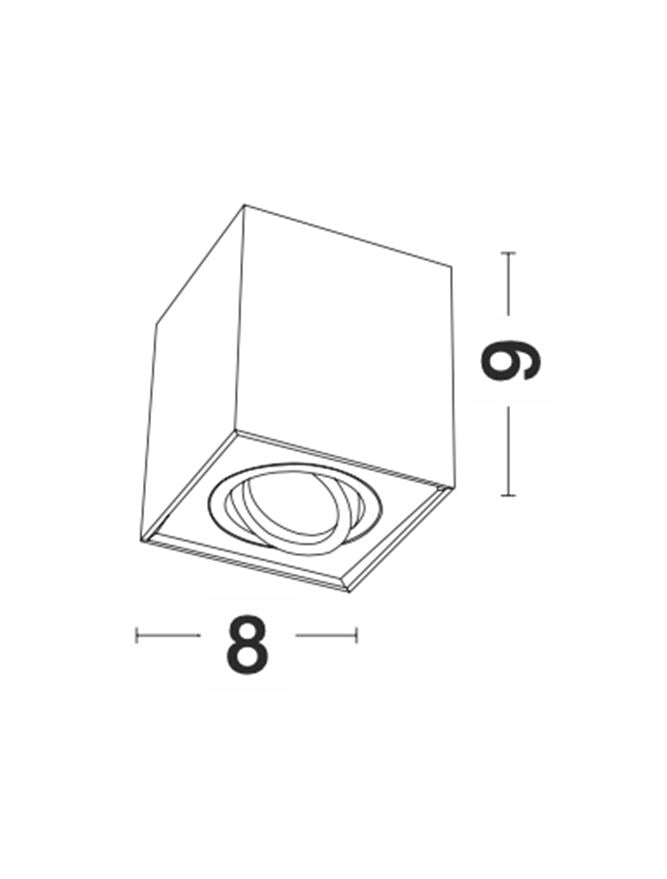 Техническо осветление RENDE 50W GU10 Пясъчно черен алуминий