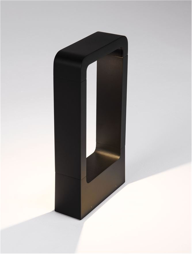 Външен аплик MINIMAL 7W Пясъчно черен алуминий LED IP65 H30см