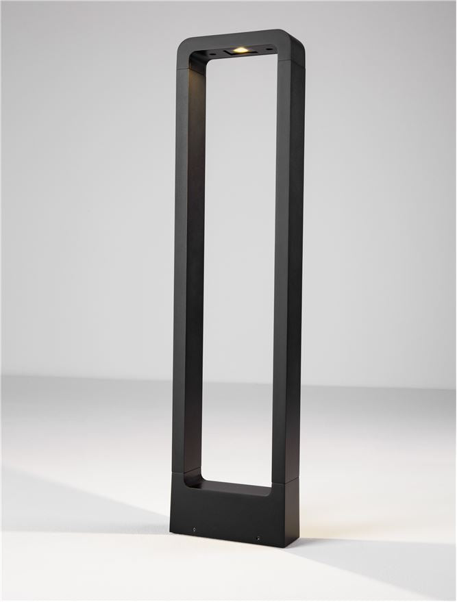 Външен пендел MINIMAL 7W Пясъчно черен алуминий LED IP65 H65см