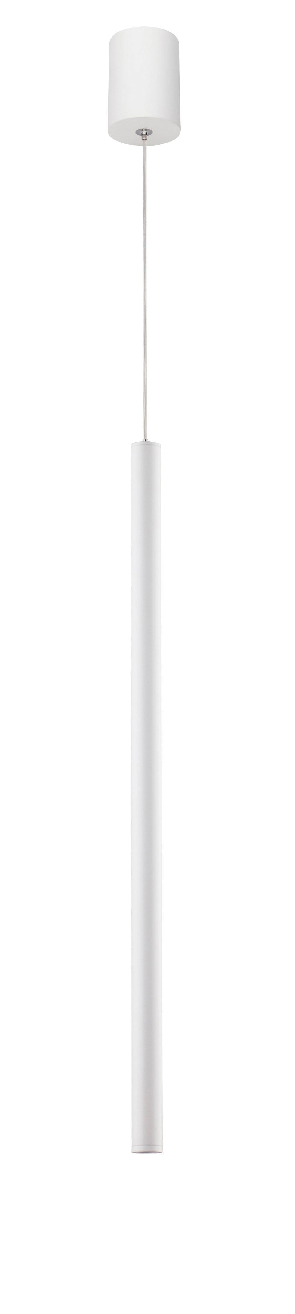Висящо осветително тяло (пендел) ULTRATHIN LED 3W 230V Пясъчно бял алуминий Регулируема височина ⌀2.5 H60-150см