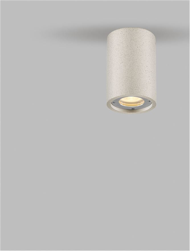 Градинска лампа PAR LED GU10 10W Бял пясъчен бетон IP65