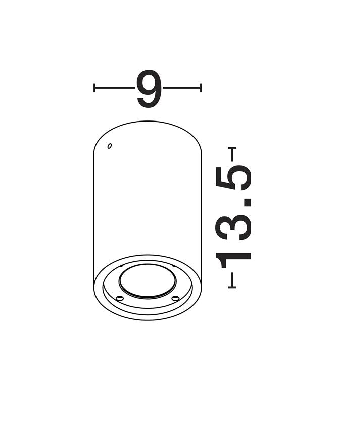 Градинска лампа PAR LED GU10 10W Бял пясъчен бетон IP65
