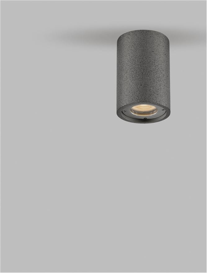 Градинска лампа PAR LED GU10 10W Черен пясъчен бетон IP65