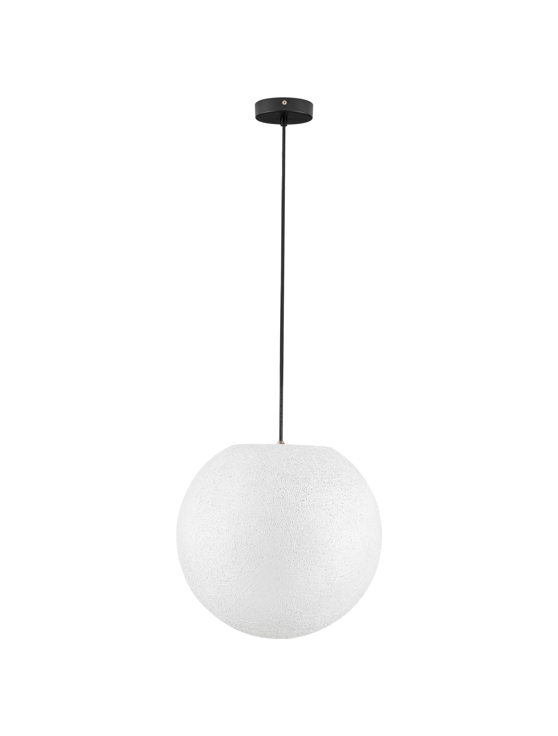 Външен пендел MOON LED E27 12W Пясъчно бял с черен кабел ⌀40 H200см IP65
