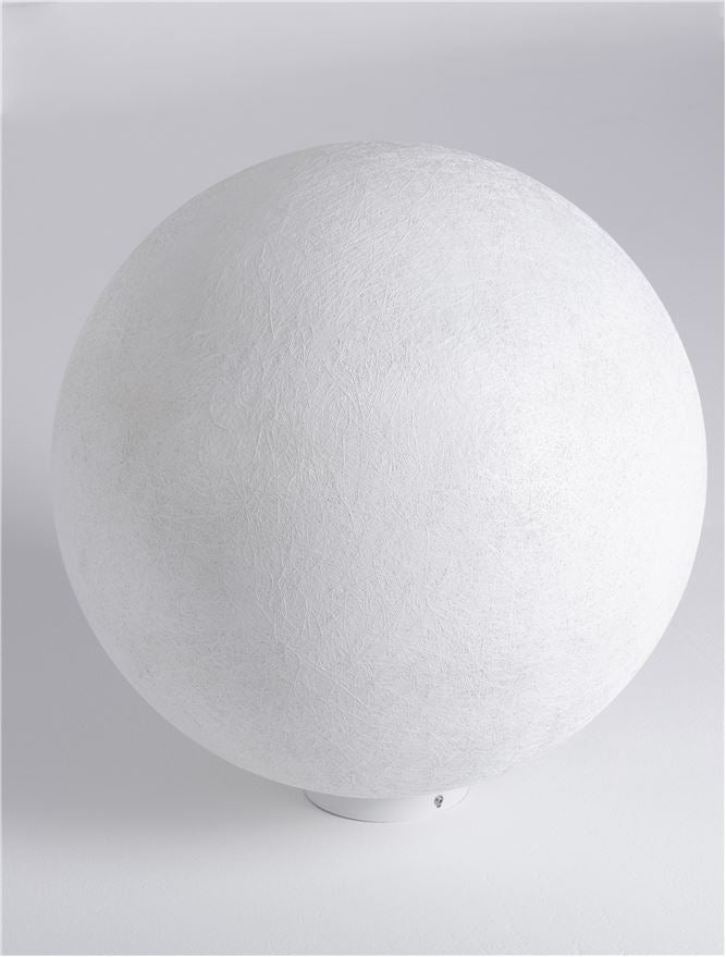Градинска лампа MOON LED E27 12W Пясъчно бял ⌀50 H50см +19см колче IP65