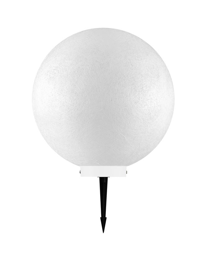 Градинска лампа MOON LED E27 12W Пясъчно бял ⌀40 H40см +19см колче IP65