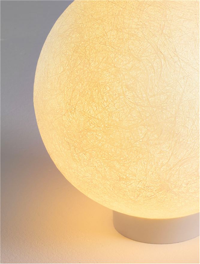 Градинска лампа MOON LED E14 5W Пясъчно бял ⌀25 H25см +19см колче IP65