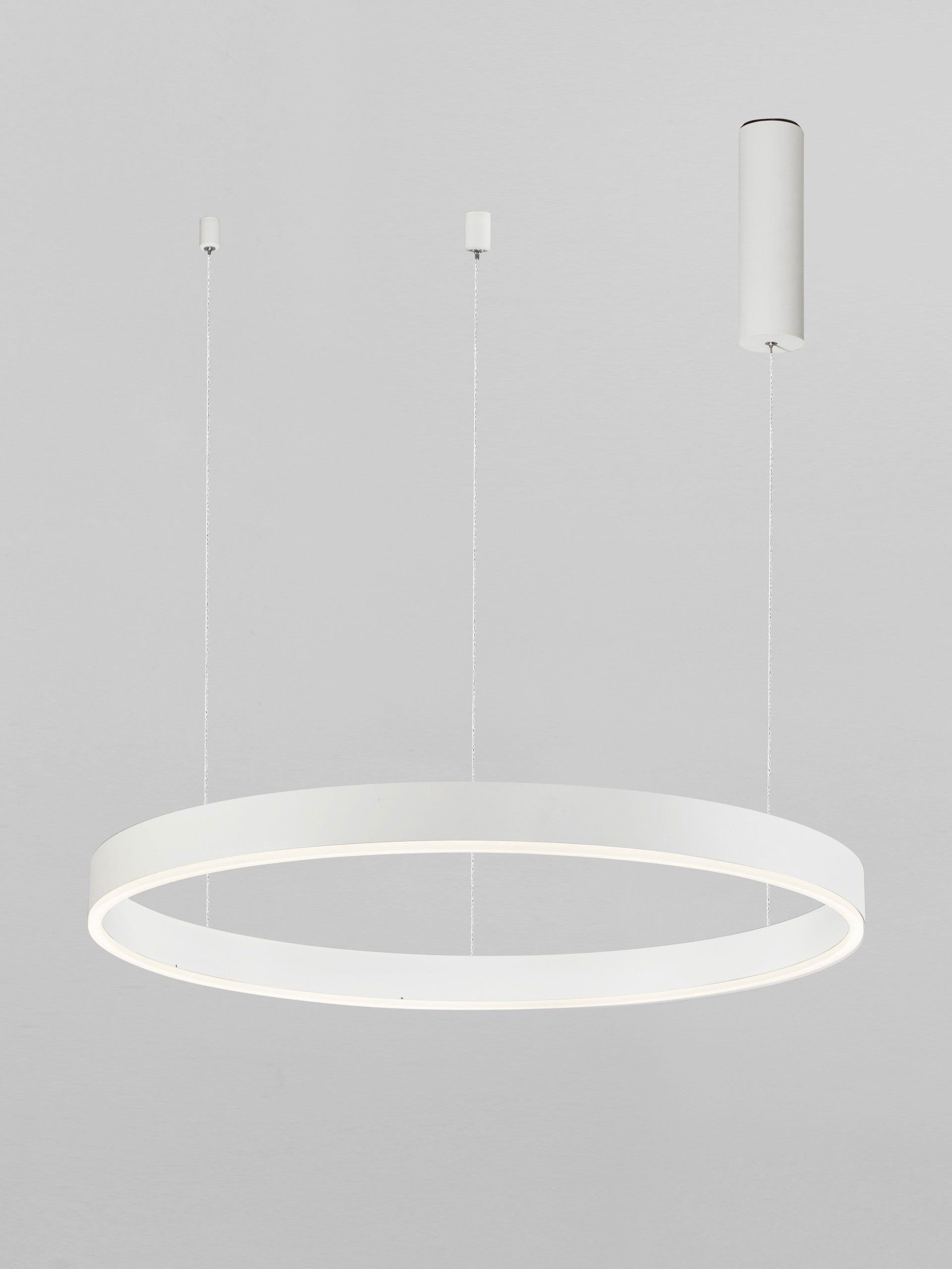 Висящо осветително тяло (пендел) MOTIF 40W LED 3000K Триак димируем Пясъчно бял алуминий акрил Регулируема височина