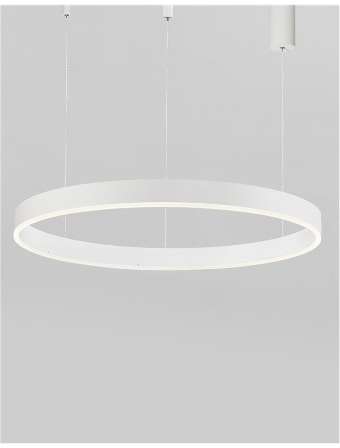 Висящо осветително тяло (пендел) MOTIF 50W LED 3000K Триак димируем Пясъчно бял алуминий акрил