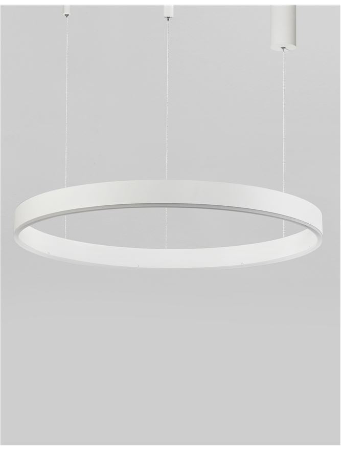 Висящо осветително тяло (пендел) MOTIF 50W LED 3000K Триак димируем Пясъчно бял алуминий акрил