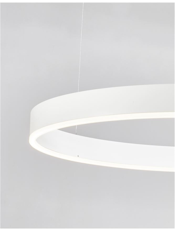 Висящо осветително тяло (пендел) MOTIF 50W LED 3000K Триак димируем Пясъчно бял алуминий акрил