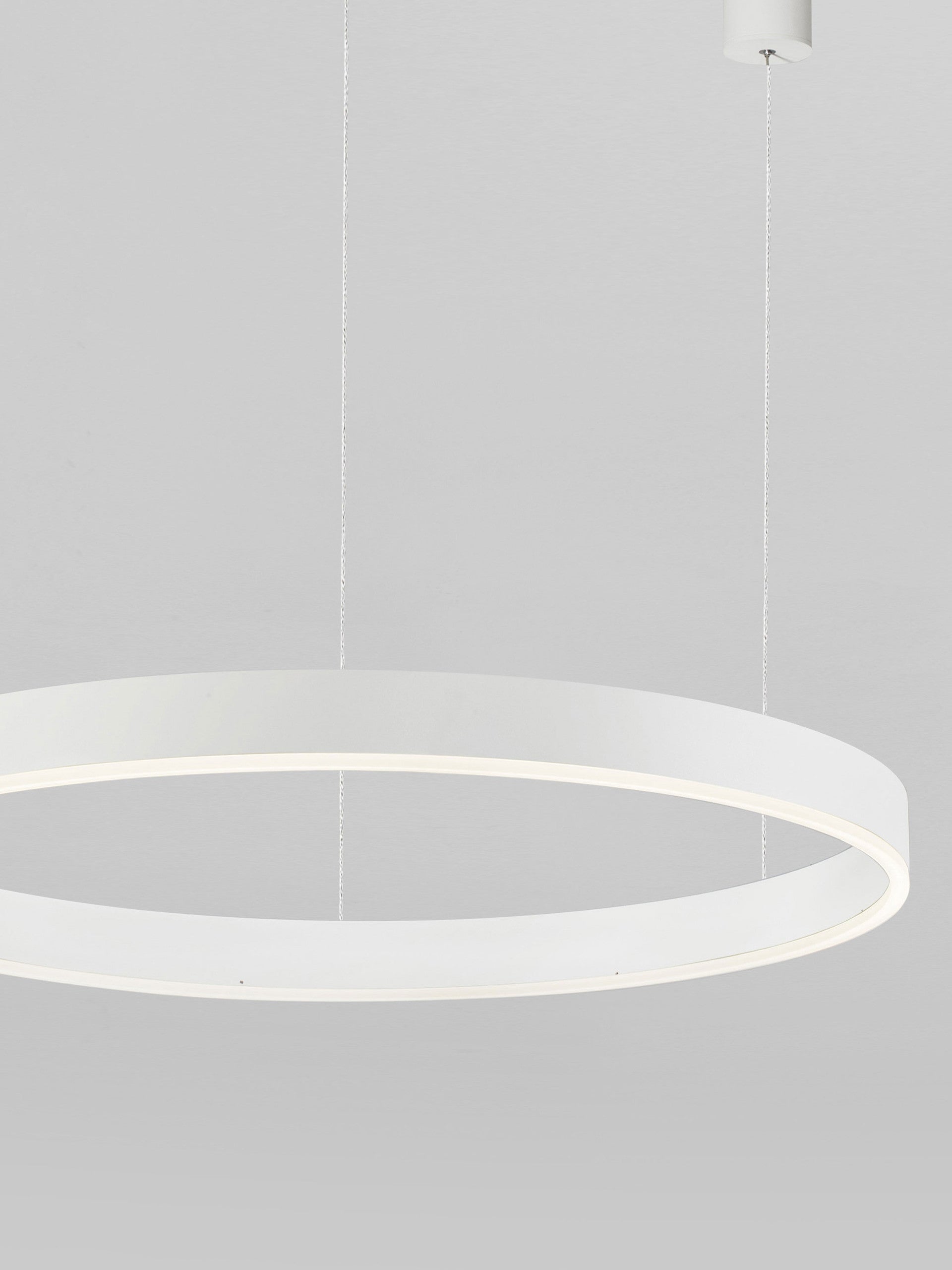 Висящо осветително тяло (пендел) MOTIF 60W LED 3000K Триак димируем Пясъчно бял алуминий акрил Регулируема височина