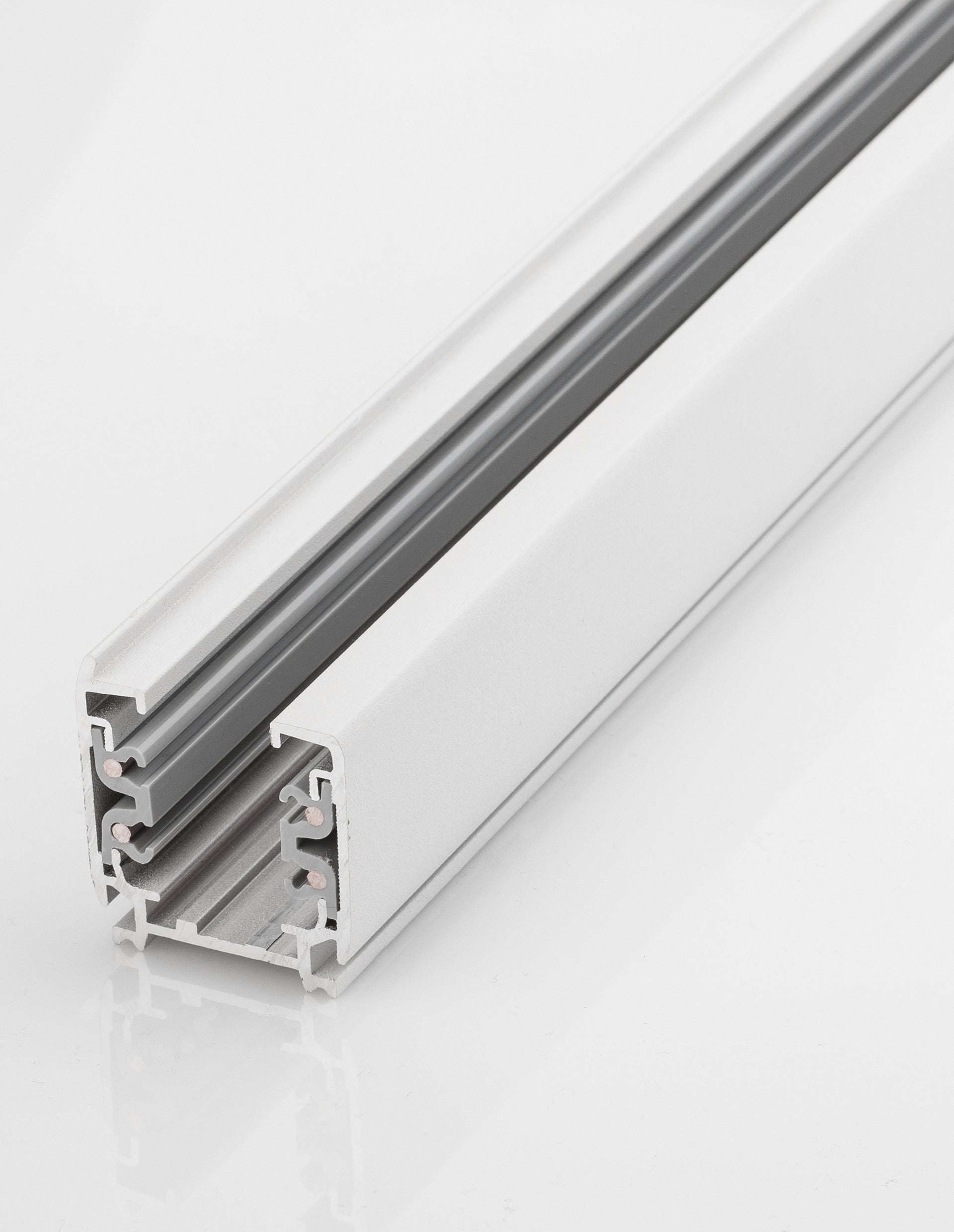 Техническо осветление 4 WIRES TRACK RAILS шинна шина 4-жилна 3-фазна бяла алуминий 2м