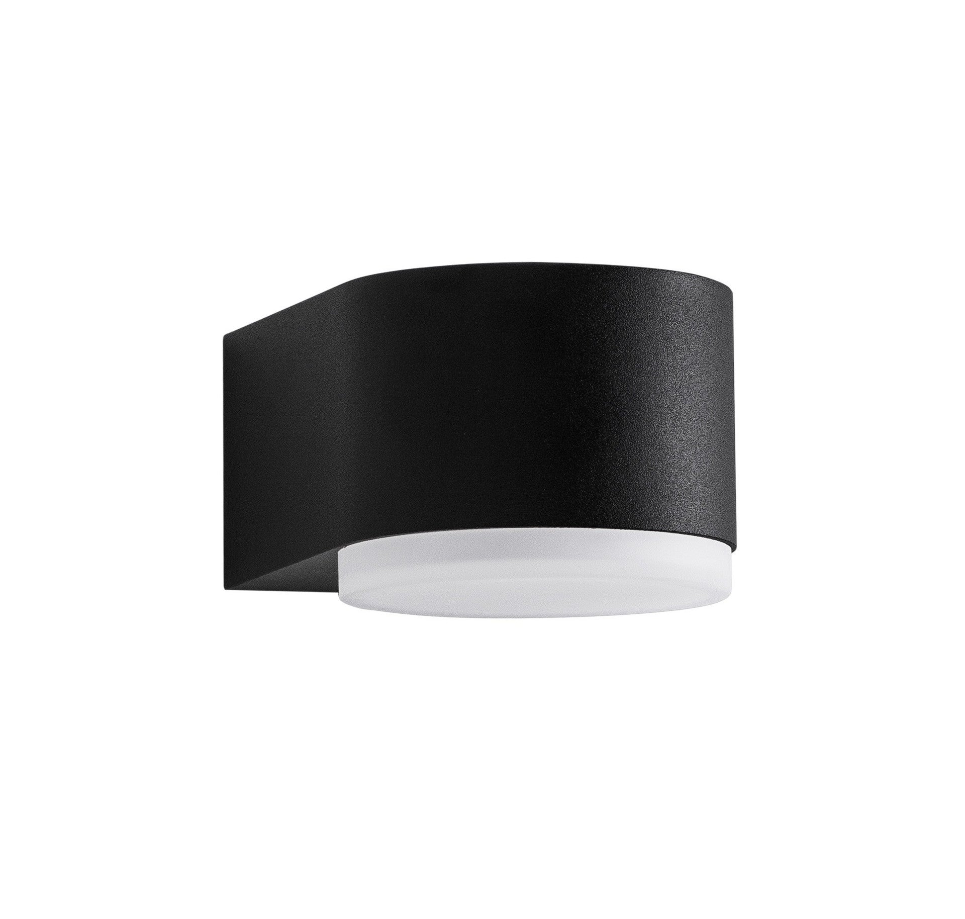 Външен аплик NUS 4W LED Пясъчно черен леят алуминий и акрил IP54 3000K