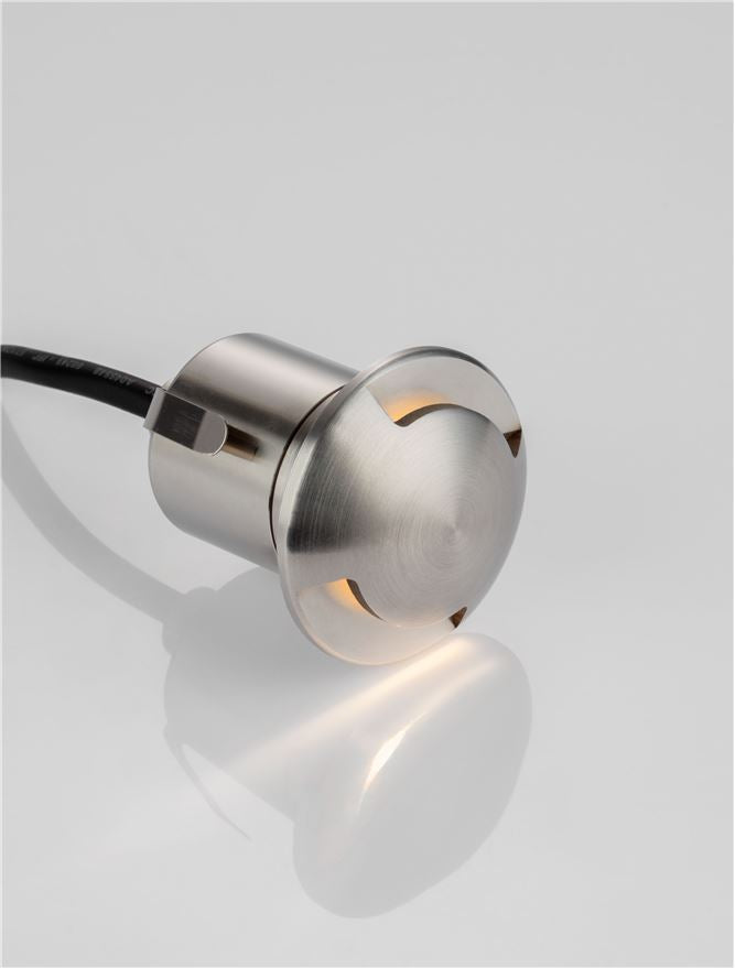 LED спот KEM 2W 110-240V IP67 Сребрист ⌀6.2 H11см 3000K
