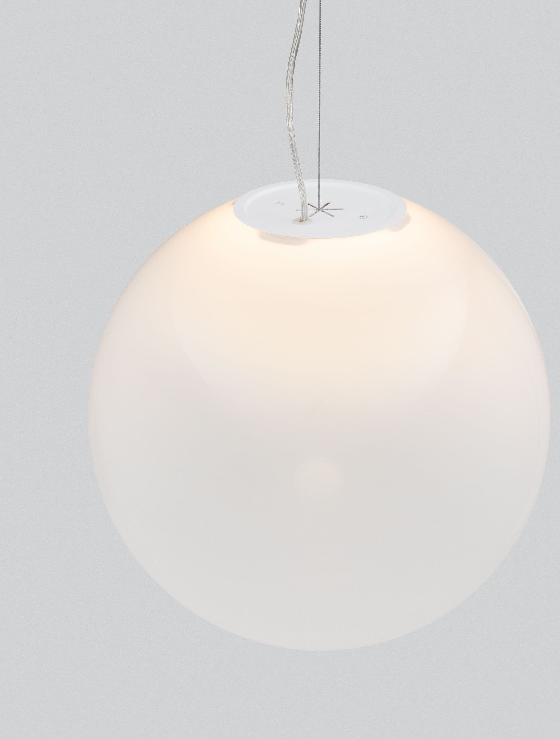 Висящо осветително тяло (пендел) BOLITA 11W LED Димируем, пясъчно бял метал, опалово стъкло