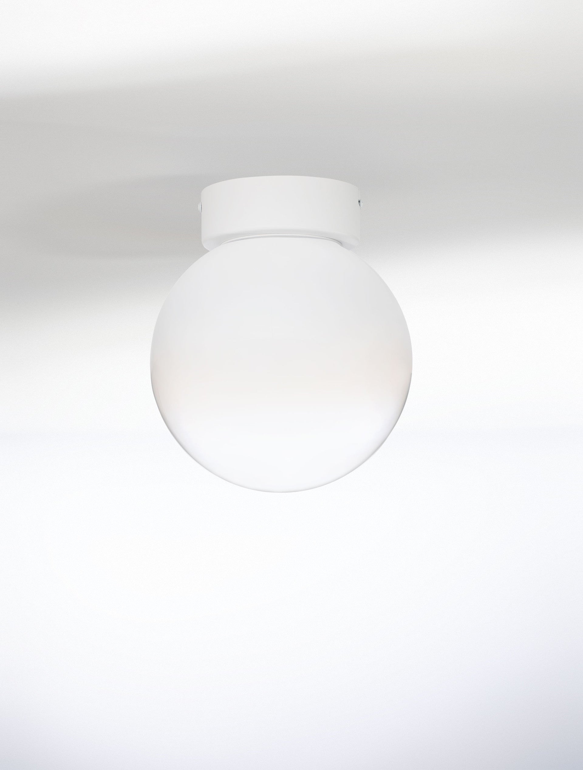 Окачена лампа BOLITA 7W LED димируема, пясъчно бял метал, опалово стъкло