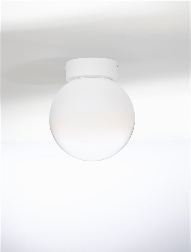 Висящо осветително тяло (пендел) BOLITA 7W LED Димируем, пясъчно бял метал, опалово стъкло