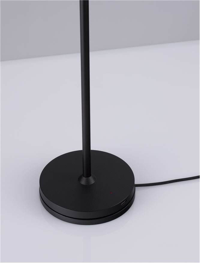 Външен аплик SEINA 2W Пясъчно черен алуминий и акрил 2700K USB IP54