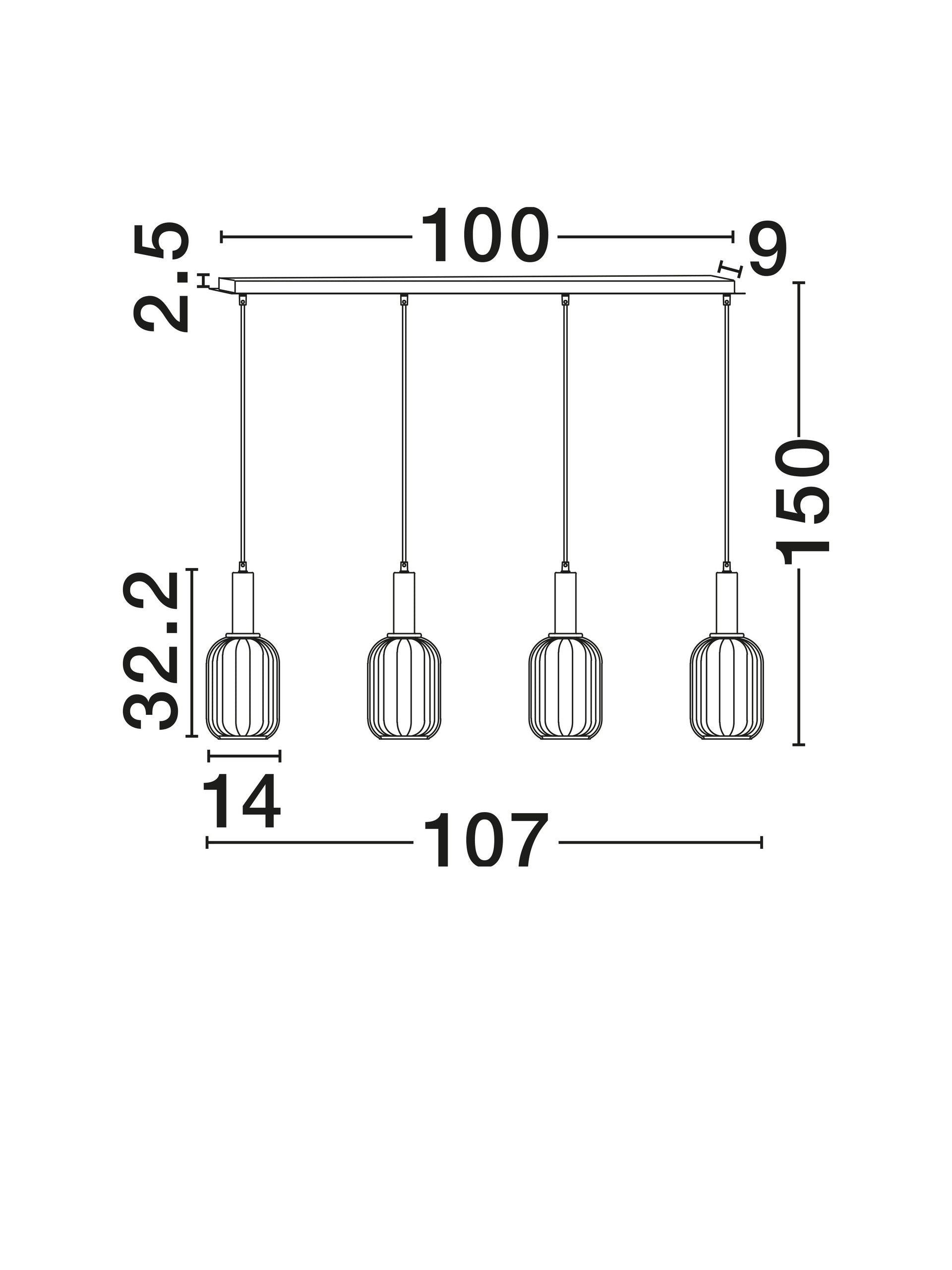 Подова лампа MAHO LED E27 48W 100-240V L107 W14 H150cm Опушено стъкло Месинг Злато