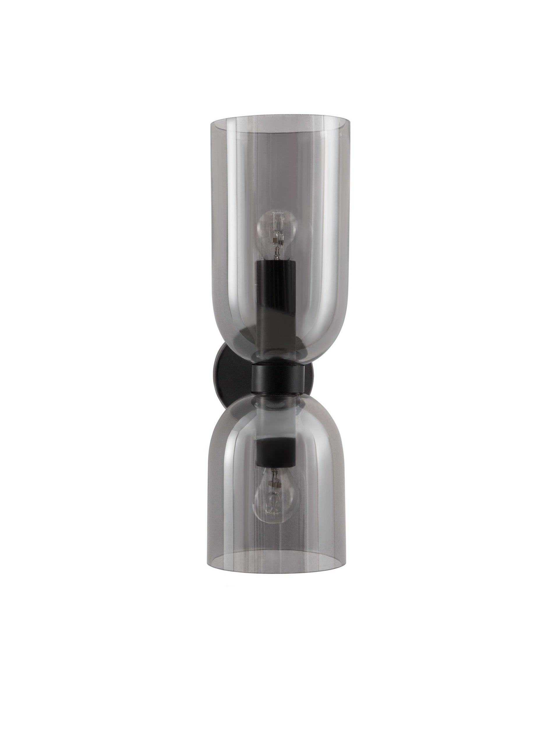 Настолна лампа PALMER 10W (2x5W) E14 черна, опушено стъкло