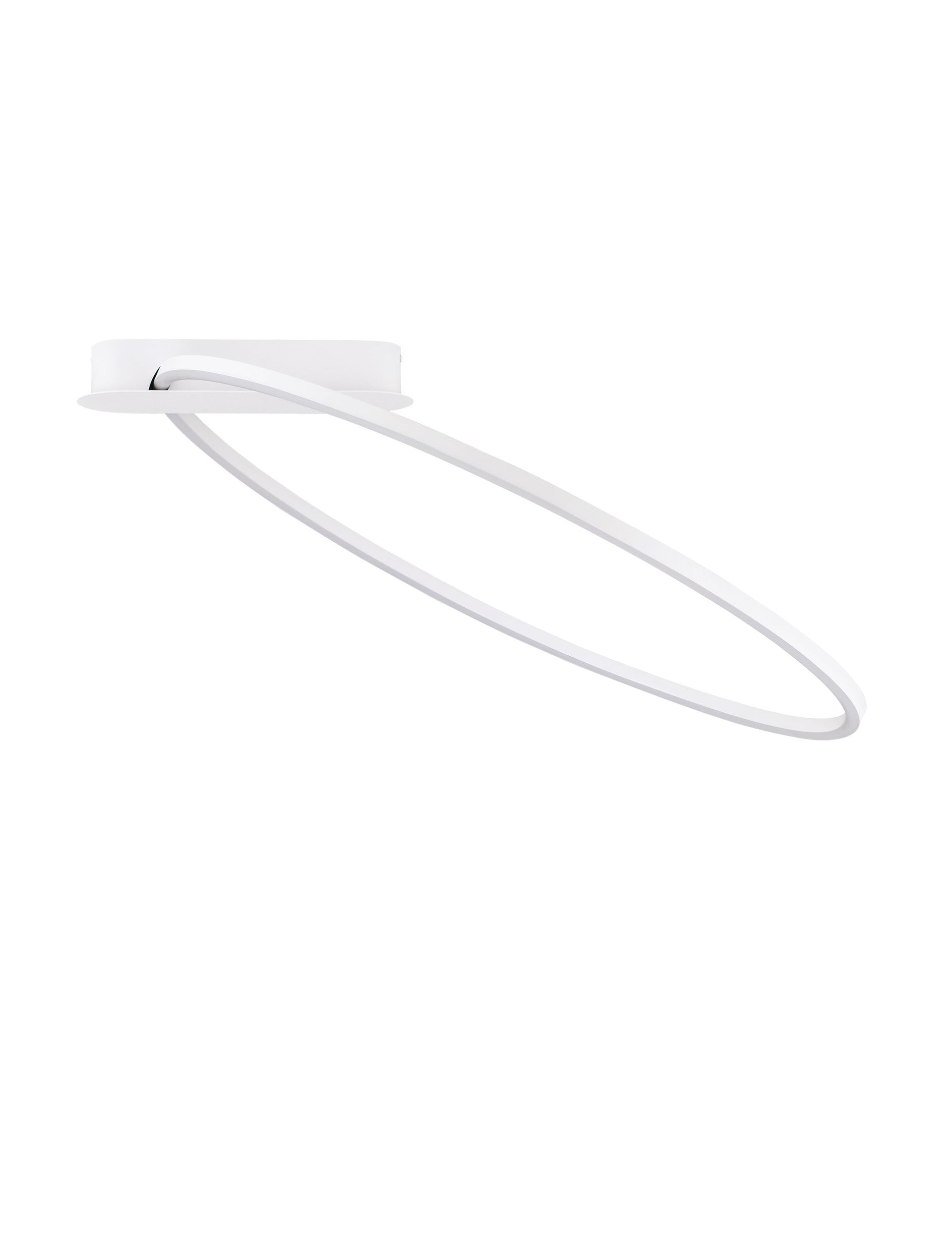 Висящо осветително тяло (пендел) KIKLOS LED 30W Пясъчно бял стомана, алуминий и силикон ⌀64 W60 H30см