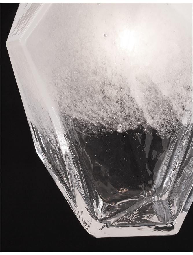 Висящо осветително тяло (пендел) ICE 25W G9 Бял Градиент Бял метал