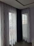 Прозрачно перде с преплетени спирали