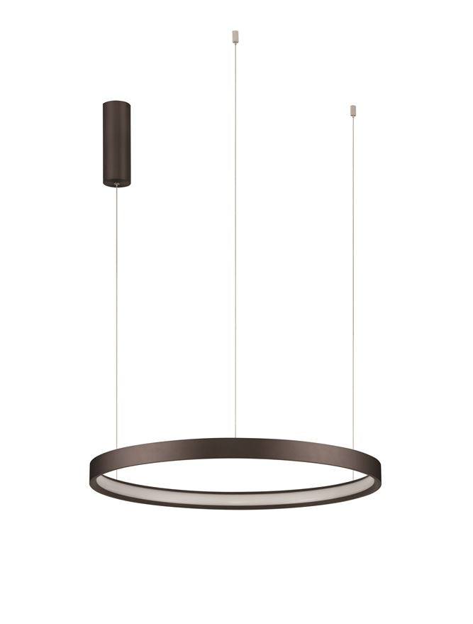 Висящо осветително тяло (пендел) PERRINE 40W LED Кафяв алуминий и силикон ⌀60 H150см