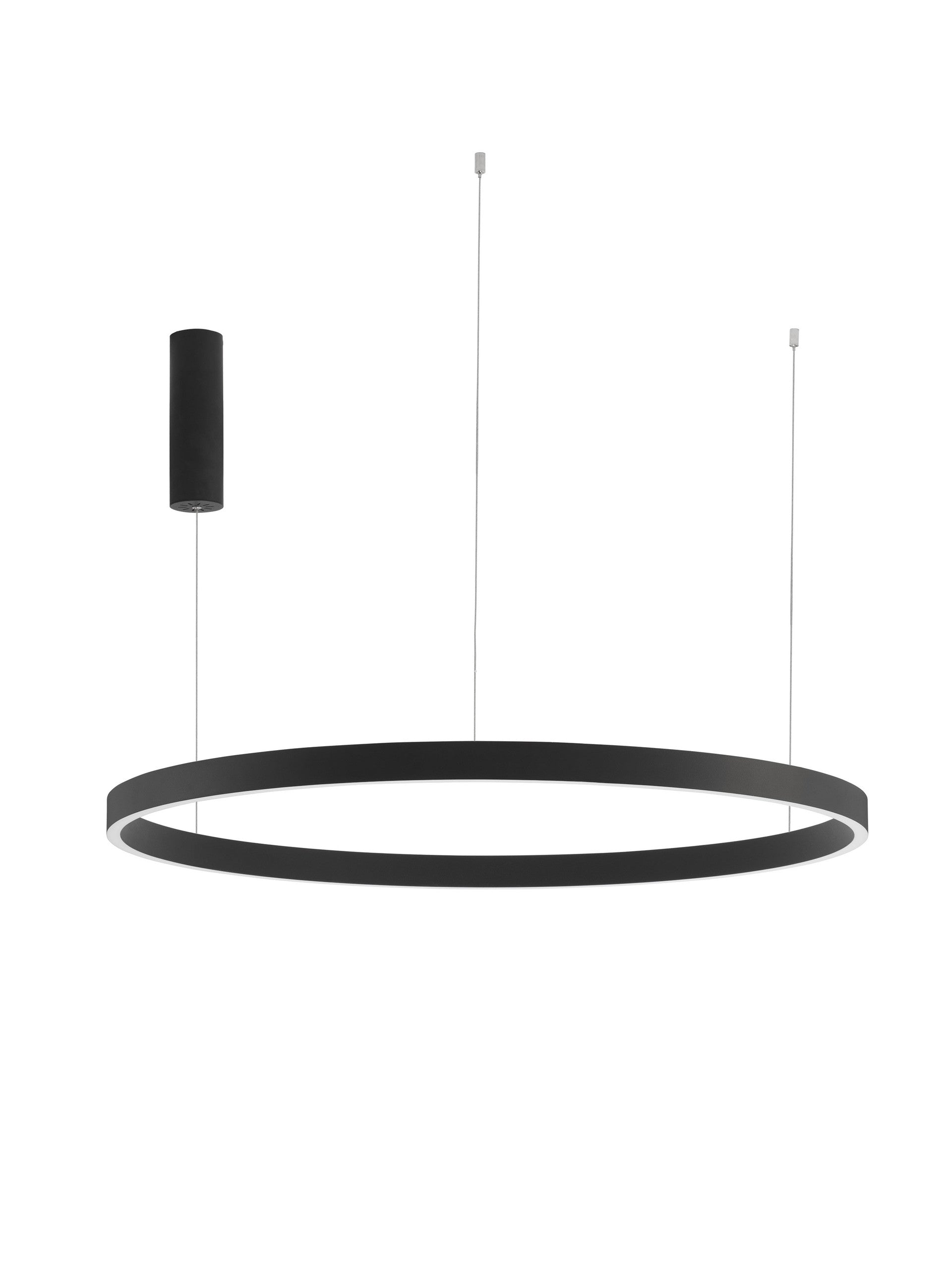 Висящо осветително тяло (пендел) ELOWEN 106W LED 3000K Триак димируем Пясъчно черен алуминий акрил Нагоре-надолу Регулируема височина