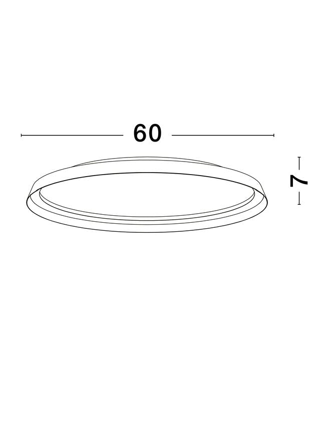 Висящо осветително тяло (пендел) ORMI 48W LED Пясъчно бял алуминий и акрил ⌀60 H7см