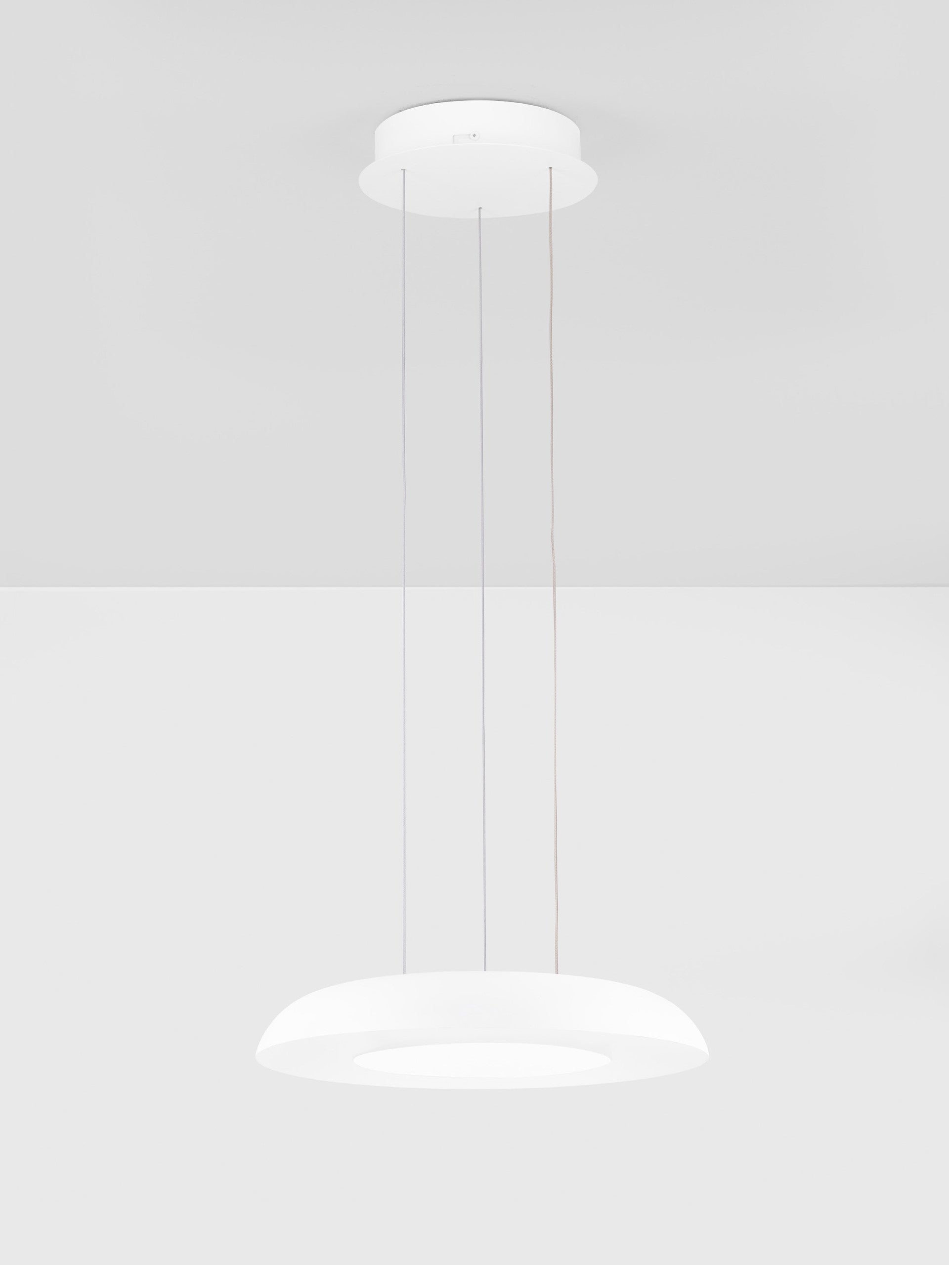 Пендел ORMI 24W LED, пясъчнобял метал и акрил ⌀40 H145см