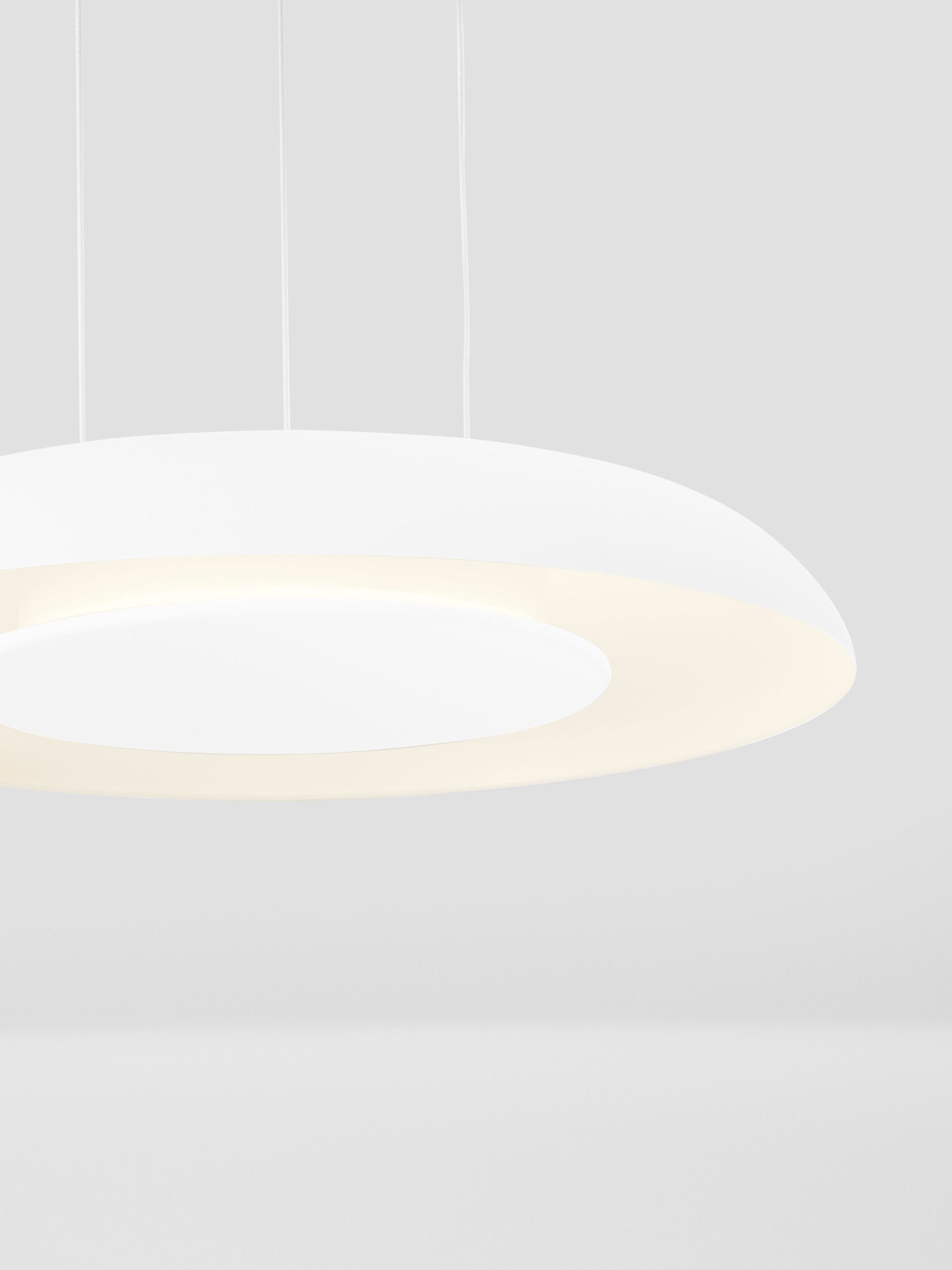 Пендел ORMI 24W LED, пясъчнобял метал и акрил ⌀40 H145см