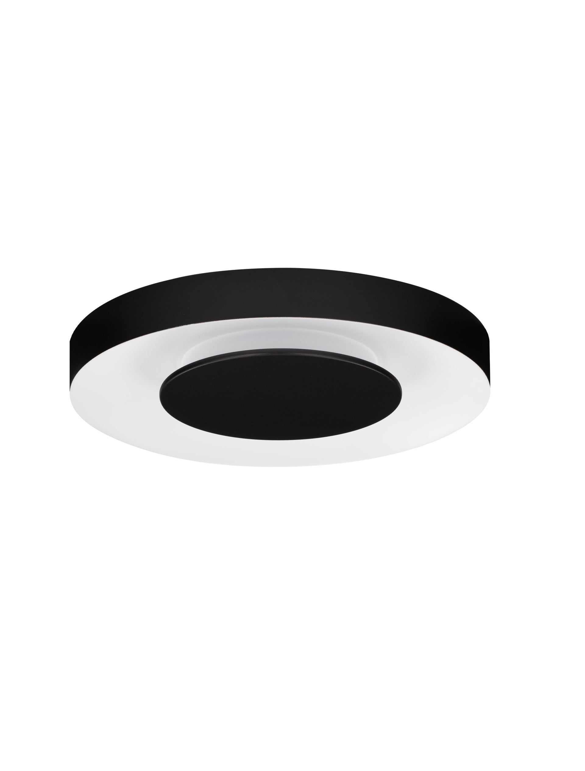 Висящо осветително тяло (пендел) PADA LED 25W Пясъчно черен и бял метал и акрил ⌀40 H5см