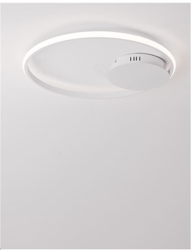 Висящо осветително тяло (пендел) FULINE 32W LED Triac димируем Пясъчно бял алуминий и акрил