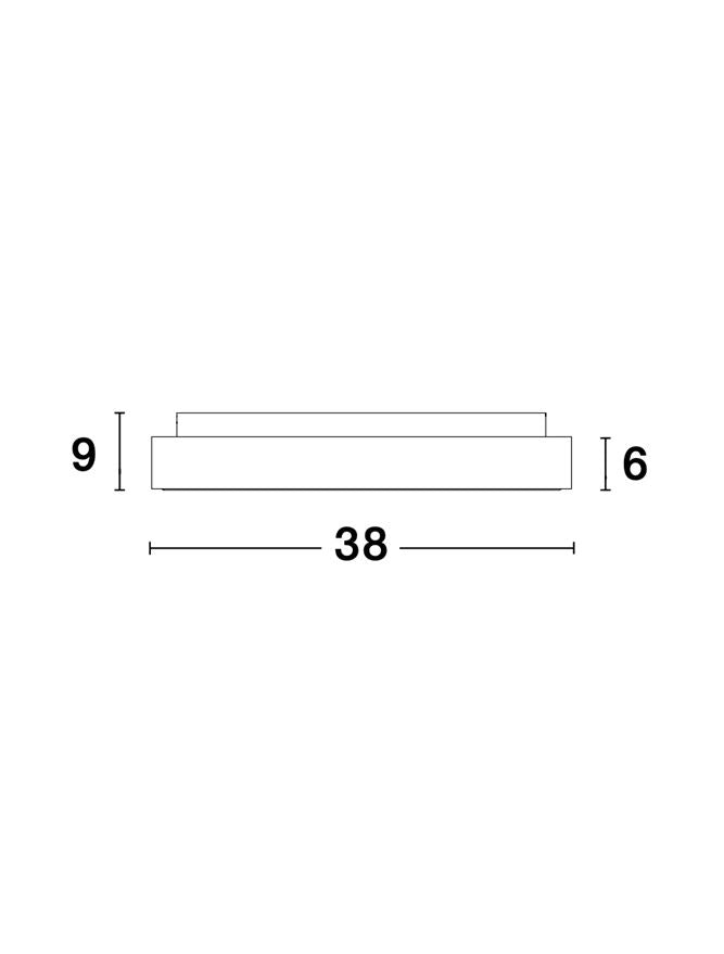 Висящо осветително тяло (пендел) RANDO THIN 30W Сребрист алуминий и акрил