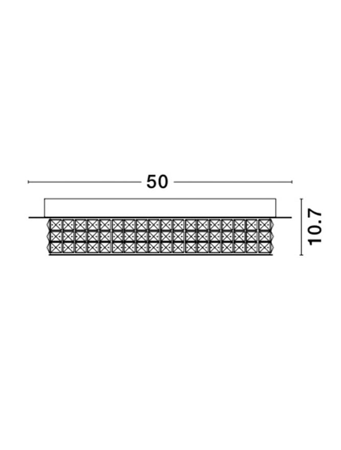 Висящо осветително тяло (пендел) ZEFFARI 40W LED Хром алуминий и кристал K9