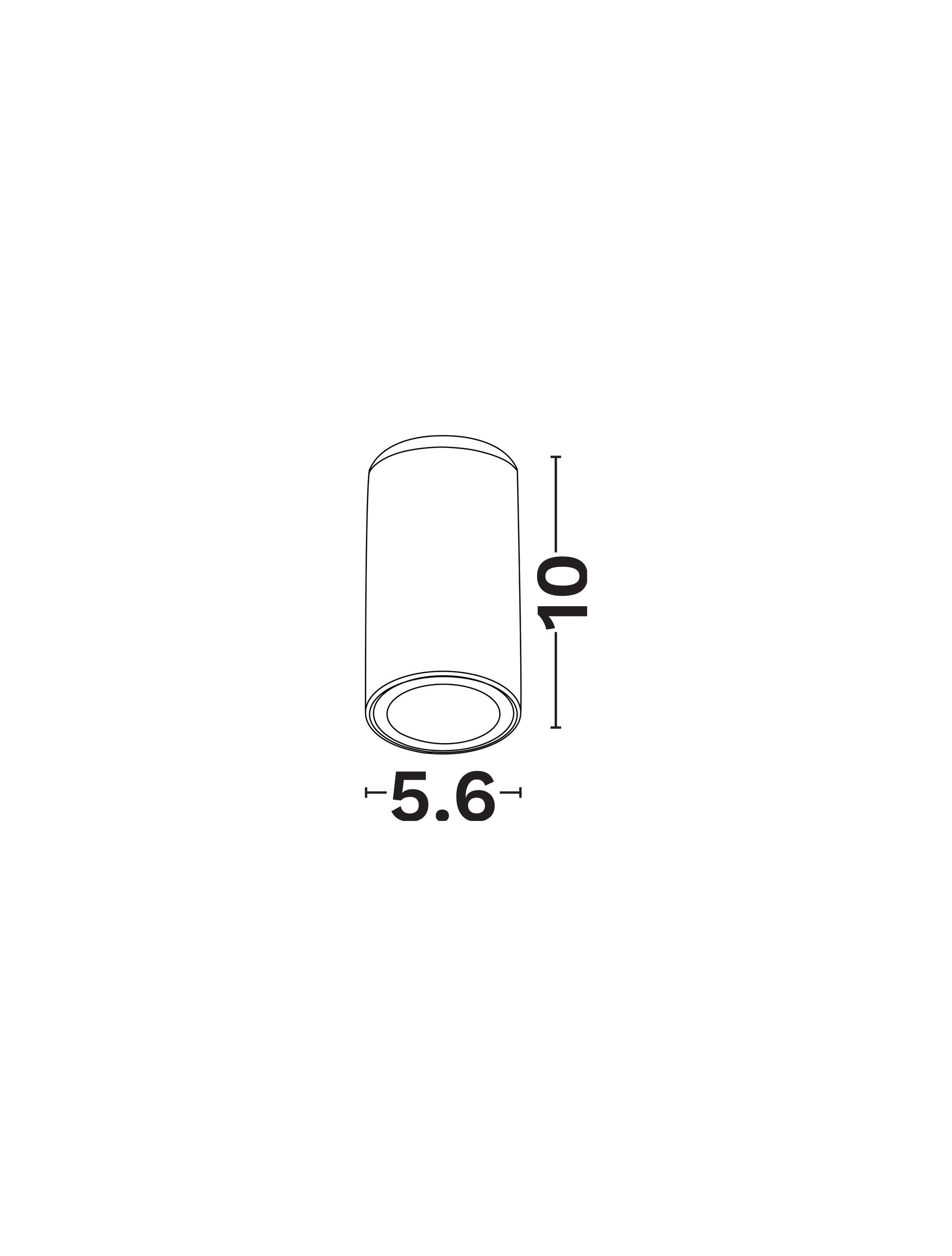 Техническо осветление GENER LED MR16 GU10 35W Пясъчно черен ⌀5.6 H10см