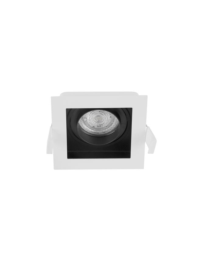Техническо осветление CEDI GU10 50W Черно и бяло алуминий L10 W10 H3.8см