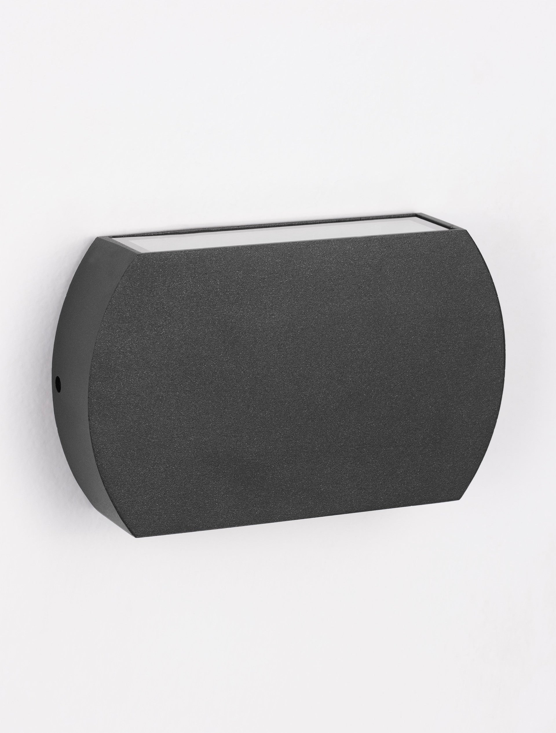 Външна стенна лампа FEDOR 8W тъмноантрацит алуминий стъкло