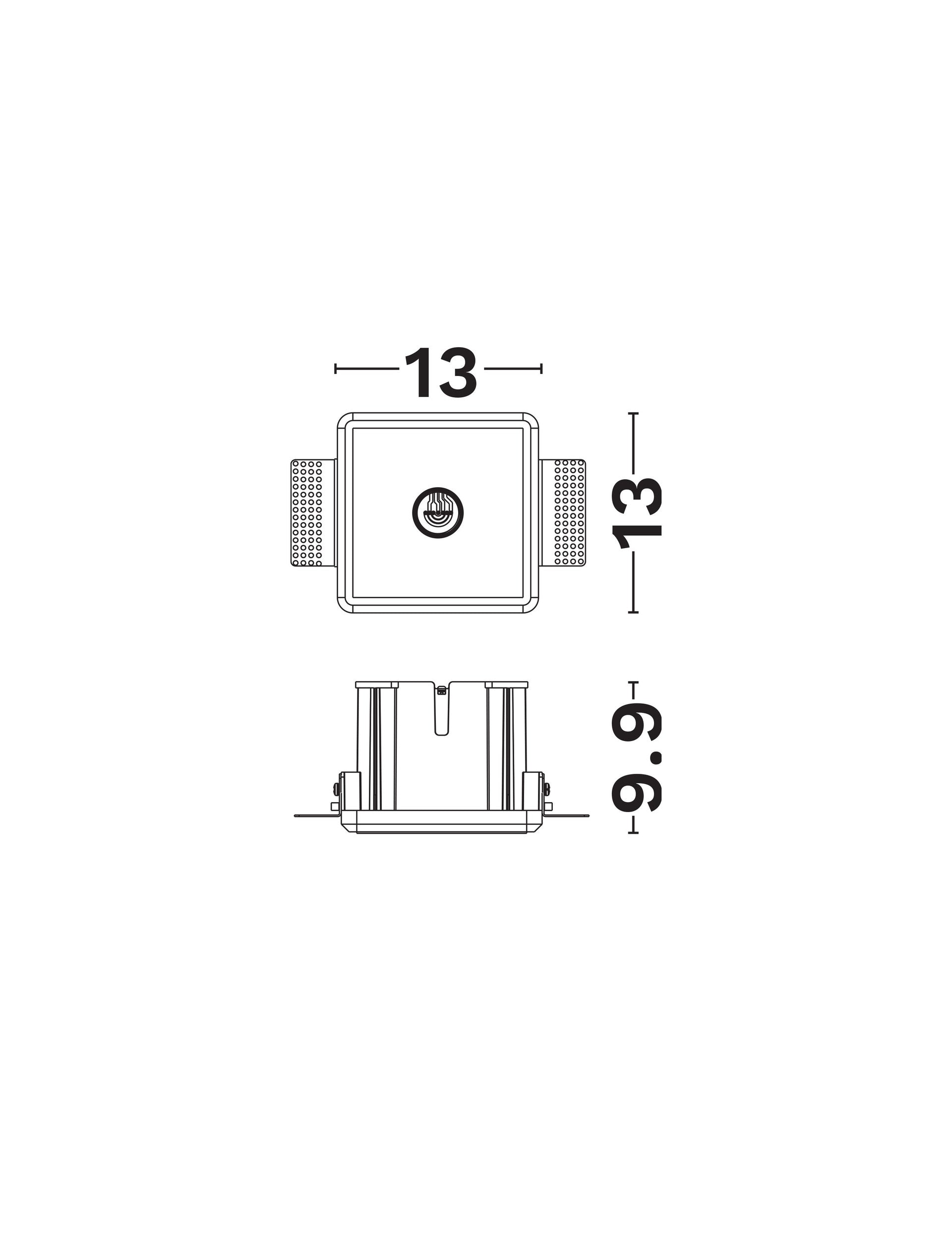 Техническо осветление IMAGINE, бял гипс, алуминий, PC, IP20, Д130 В130 Ш99 мм