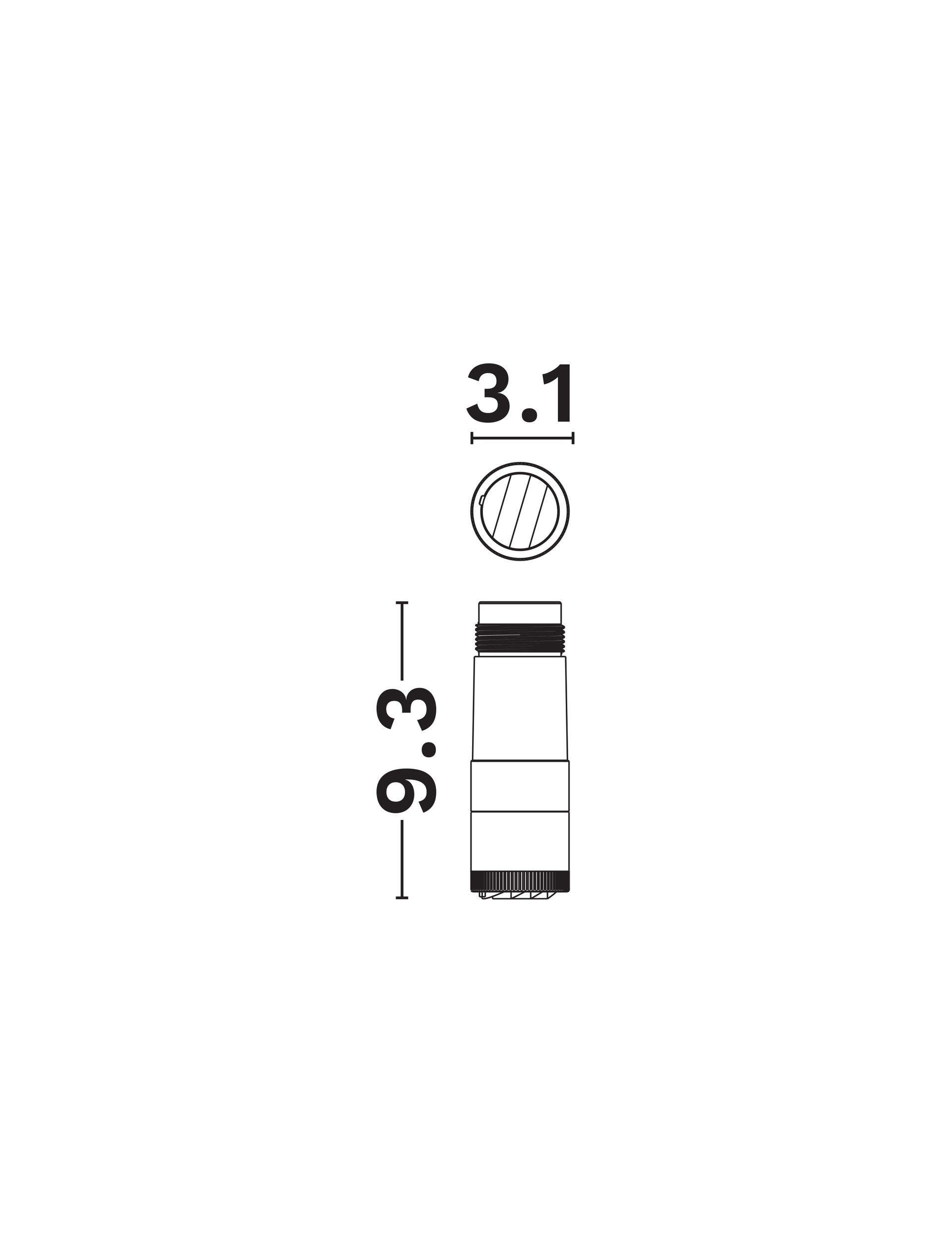 Магнитен спот 48V IMAGINE бял алуминий LED 10W 3000K 48V L31 W31 H93мм