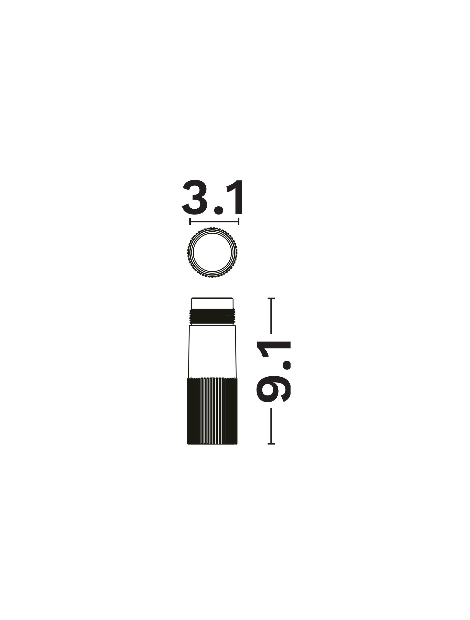 Магнитен спот 48V IMAGINE черен алуминий Down Light DALI LED 10W 3000K 48V ⌀31 H91мм