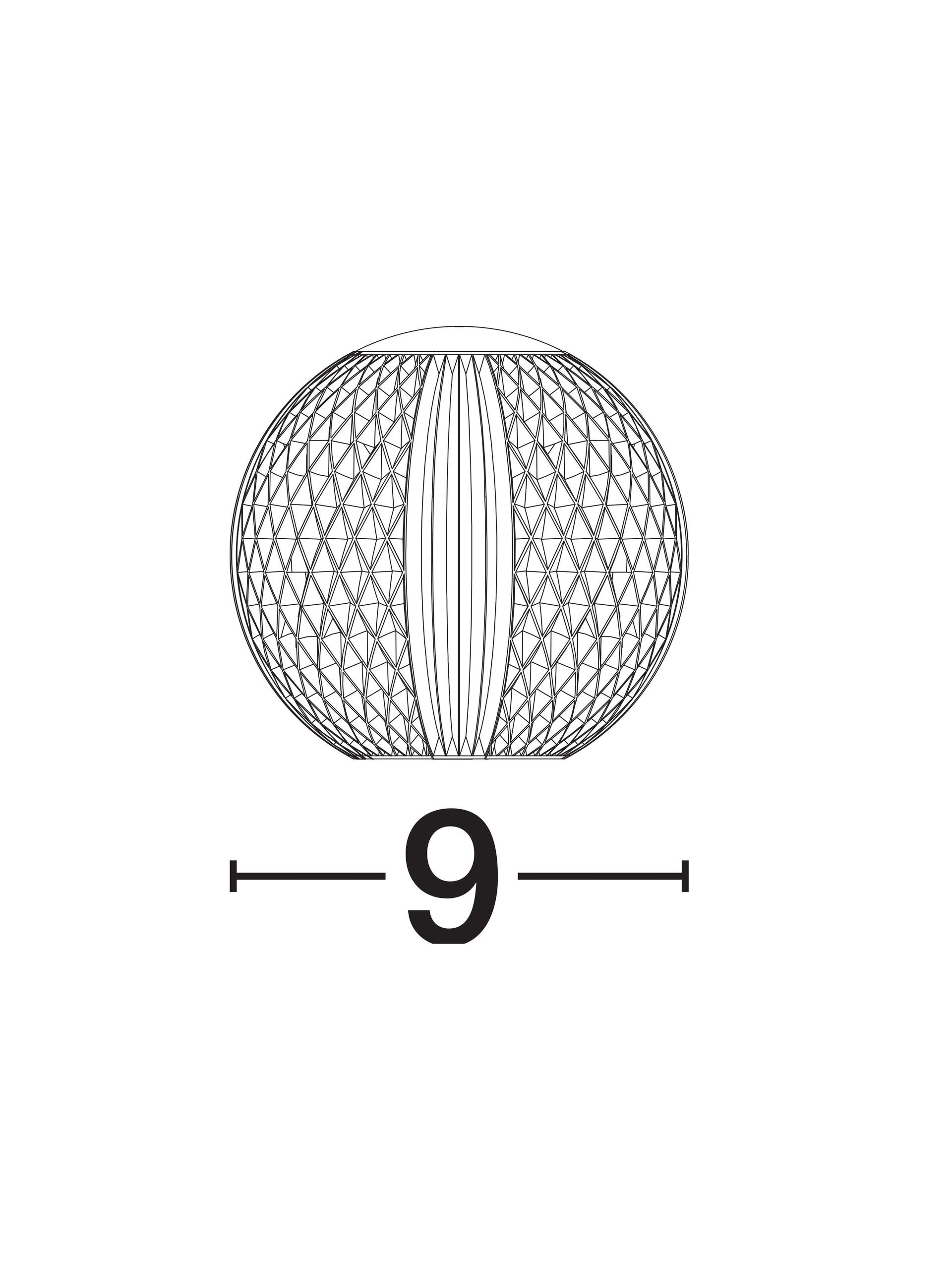 Висящо осветително тяло (пендел) BRILLANTE 1.5W Златист месинг алуминий и акрил