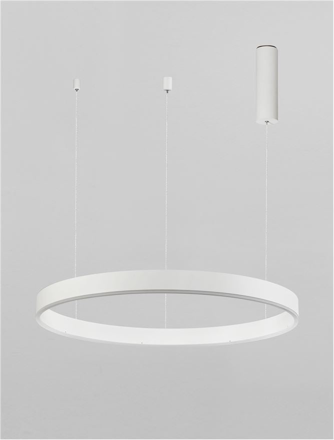 Висящо осветително тяло (пендел) MOTIF 40W LED 2700-6000K Пясъчно бял алуминий акрил Регулируема височина