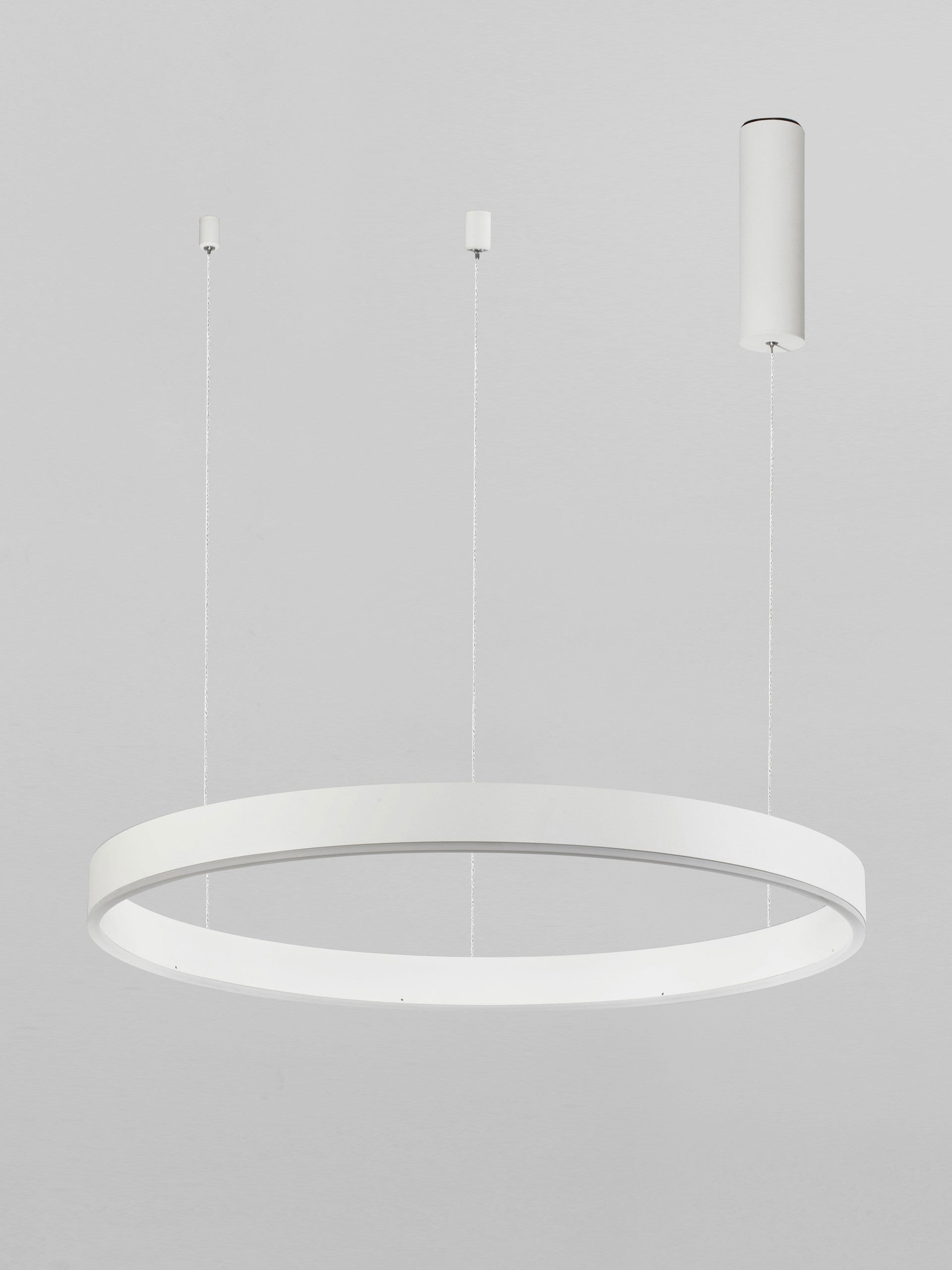 Висящо осветително тяло (пендел) MOTIF 40W LED 2700-6000K Пясъчно бял алуминий акрил Регулируема височина