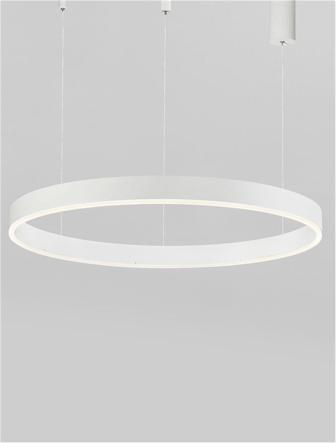 Висящо осветително тяло (пендел) MOTIF 50W LED 2700-6000K Пясъчно бял алуминий акрил