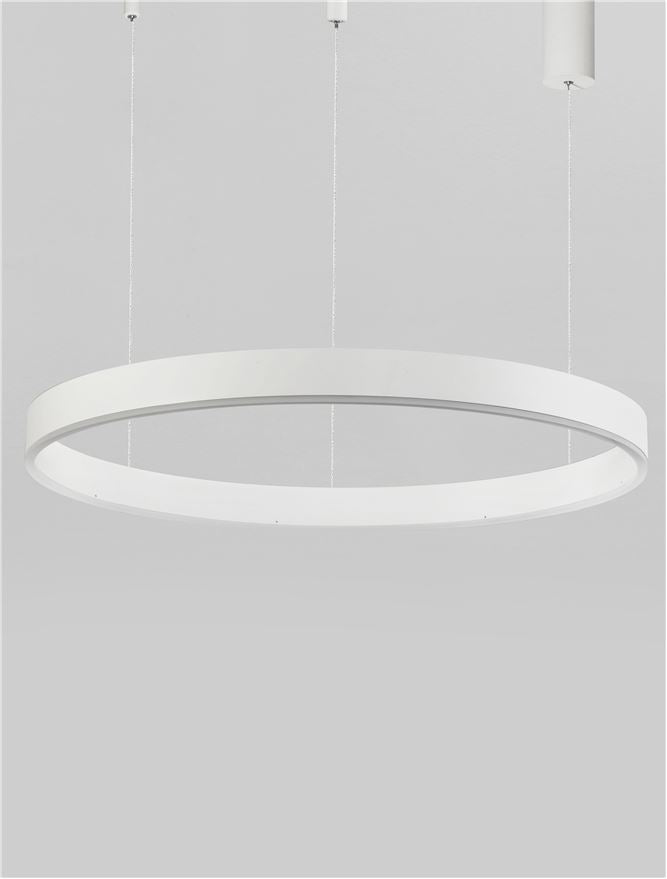 Висящо осветително тяло (пендел) MOTIF 50W LED 2700-6000K Пясъчно бял алуминий акрил