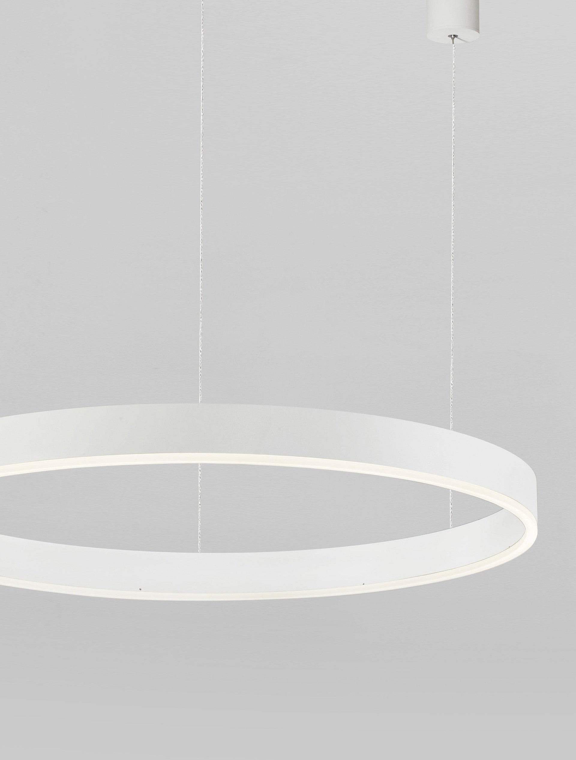Висящо осветително тяло (пендел) MOTIF 60W LED 2700-6000K Пясъчно бял алуминий акрил Регулируема височина