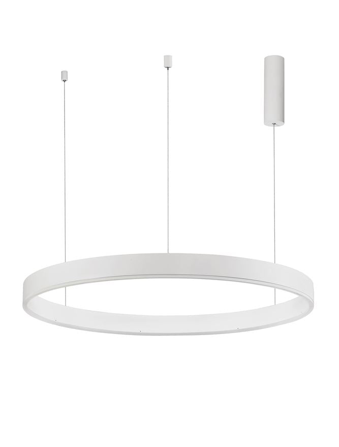 Висящо осветително тяло (пендел) MOTIF 60W LED 2700-6000K Пясъчно бял алуминий акрил Регулируема височина